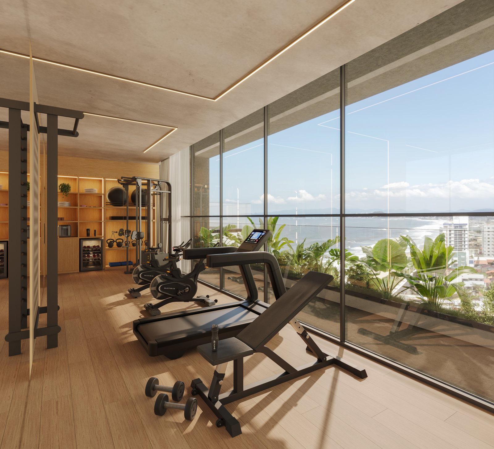 Espaço fitness do Vivatto